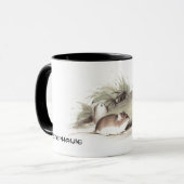 年中国の月 |カスタム年と名前 マグカップ (正面左)