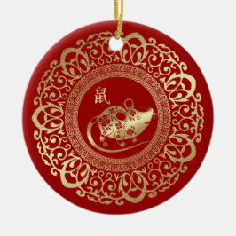 年中国の月 |カスタム贈答年 セラミックオーナメント