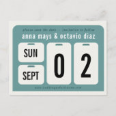 年中無休のカレンダー日付のはがきを保存 案内ポストカード (正面)