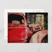 年代物の車のはがき ポストカード (正面/裏面)