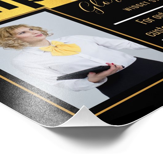 年内の写真賞の証明書の従業員 フォトプリント            (角)