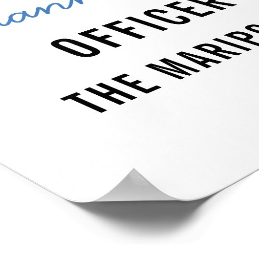 年内の警察官シンブルーライン従業員 ポスター (角)