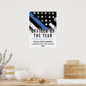 年内の警察官シンブルーライン従業員 ポスター (キッチン)