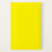 年刊誌の年名グリーン名門私立校風のホワイトレモン ノートブック (裏面)