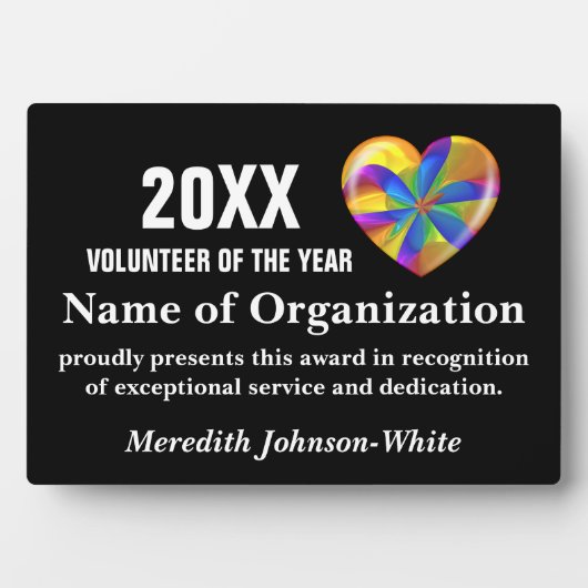 年功労者 フォトプラーク (正面)