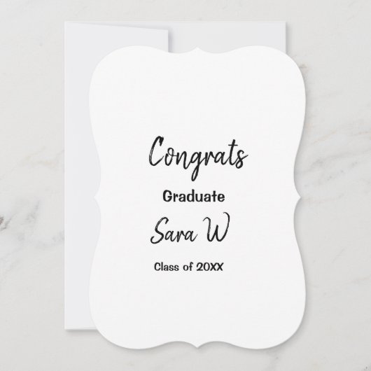 年名学校の列の追加の祝いクラス カード (正面)