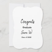 年名学校の列の追加の祝いクラス カード (裏面)