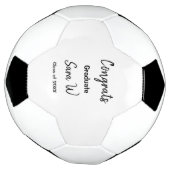 年名学校の列の追加の祝いクラス サッカーボール (回転)