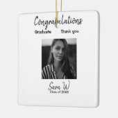 年名学校の列の追加の祝いクラス セラミックオーナメント (左)