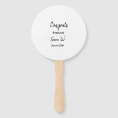 年名学校の列の追加の祝いクラス ハンドファン (裏面)