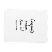 年名学校の列の追加の祝いクラス マグネット (横)