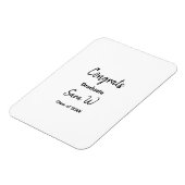 年名学校の列の追加の祝いクラス マグネット (左側)