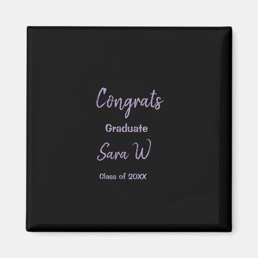 年名学校の列の追加の祝いクラス マグネット (正面)