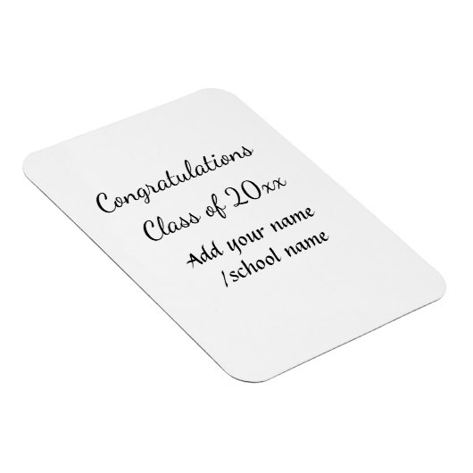 年名学校の列の追加の祝いクラス マグネット (右側)