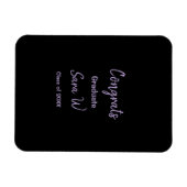 年名学校の列の追加の祝いクラス マグネット (横)