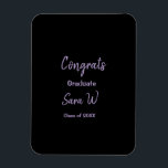 年名学校の列の追加の祝いクラス マグネット<br><div class="desc">デザイン</div>