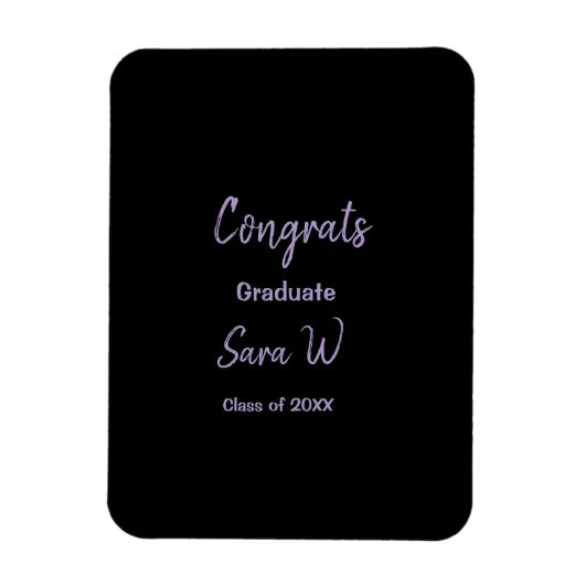 年名学校の列の追加の祝いクラス マグネット (縦)