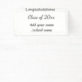 年名学校の列の追加の祝いクラス 横断幕 (インサイチュ)