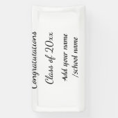 年名学校の列の追加の祝いクラス 横断幕 (縦)