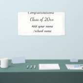 年名学校の列の追加の祝いクラス 横断幕 (トレードショー)