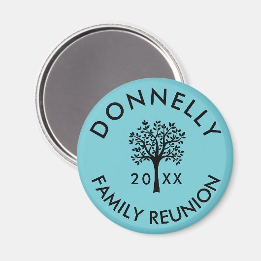 年名追加ファミリー懇親会記念ギフト マグネット (正面/裏面)