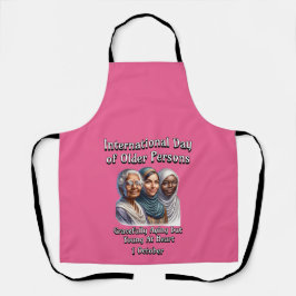 年国際的齢の者の日。10月 エプロン