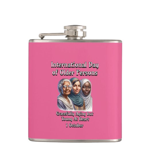 年国際的齢の者の日。10月 フラスク (正面)