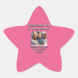 年国際的齢の者の日。10月 星シール