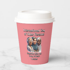 年国際的齢の者の日。10月 紙コップ