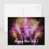 年始の花火 ポストカード (正面/裏面)