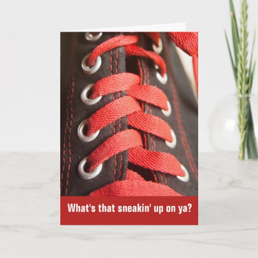 年寄りのこっそりあなたの誕生日カード カード (正面)