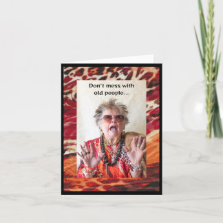 年寄りの扱いをするな カード