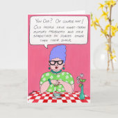 年寄り？ カード (黄色い花)