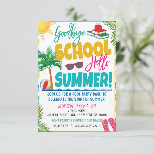 年度末の夏パーティの招待状 招待状 (スタンド正面)