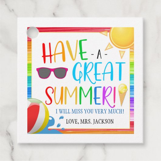 年度末ギフトラベル フェイバータグ (正面)