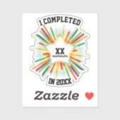 年度末トレーニング集計（レインボー） シール (シート)