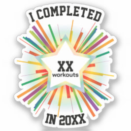 年度末トレーニング集計（レインボー） シール