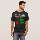 年度末先生4年生さよなら先生こうもり Tシャツ (正面フル)