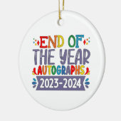 年度末2024年度学校最終日 セラミックオーナメント (左)