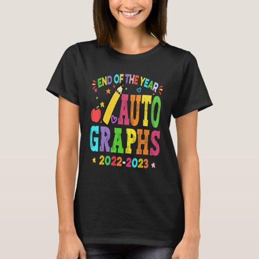 年度末Autographs 2022 2023年Sの最終日 Tシャツ (正面)