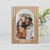 年明けモダンの応援フォトカードメッセージ背面 シーズンカード (スタンド正面)