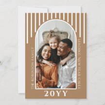 年明けモダンの応援フォトカードメッセージ背面