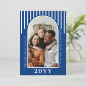 年明けモダンの応援フォトカードメッセージ背面 シーズンカード (スタンド正面)