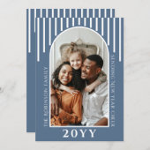 年明けモダンの応援フォトカードメッセージ背面 シーズンカード (正面/裏面)