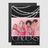 年明け応援灯きらめく磁気カード (正面/裏面)