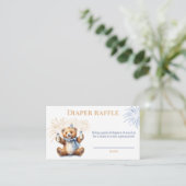 年明け青少年赤ちゃんシャワーおむつラッフルカード エンクロージャーカード (スタンド正面)