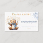 年明け青少年赤ちゃんシャワーおむつラッフルカード エンクロージャーカード (正面)