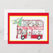 年明中国のけバス – Year of the Tigerポストカード ポストカード (正面/裏面)