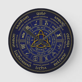 年時計の車輪 ラウンド壁時計