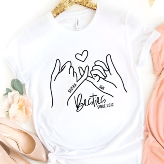 年最高のの贈り物からの友だちパーソナライズされた Tシャツ